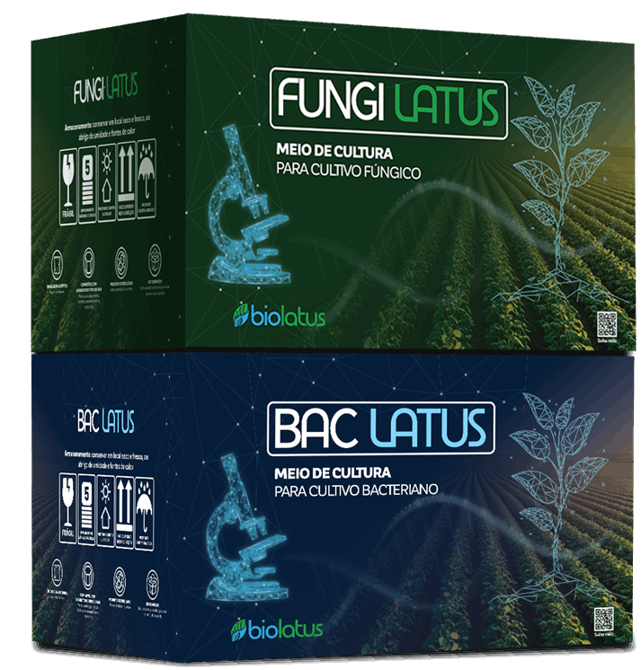 Kits de cultivo e meios de cultura Biolatus empilhados